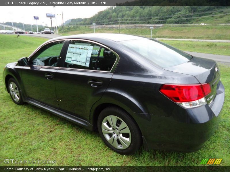 Graphite Gray Metallic / Off-Black 2011 Subaru Legacy 2.5i