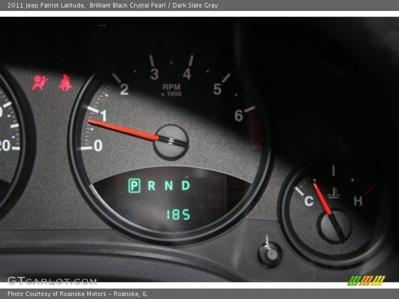 Brilliant Black Crystal Pearl / Dark Slate Gray 2011 Jeep Patriot Latitude