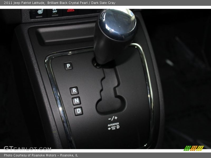 Brilliant Black Crystal Pearl / Dark Slate Gray 2011 Jeep Patriot Latitude