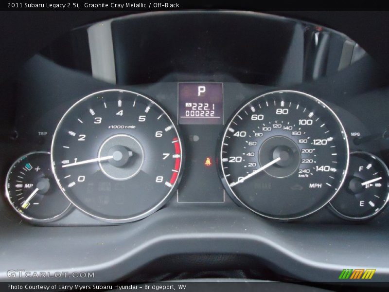  2011 Legacy 2.5i 2.5i Gauges