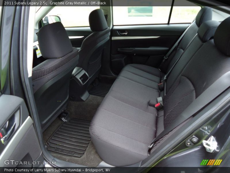  2011 Legacy 2.5i Off-Black Interior