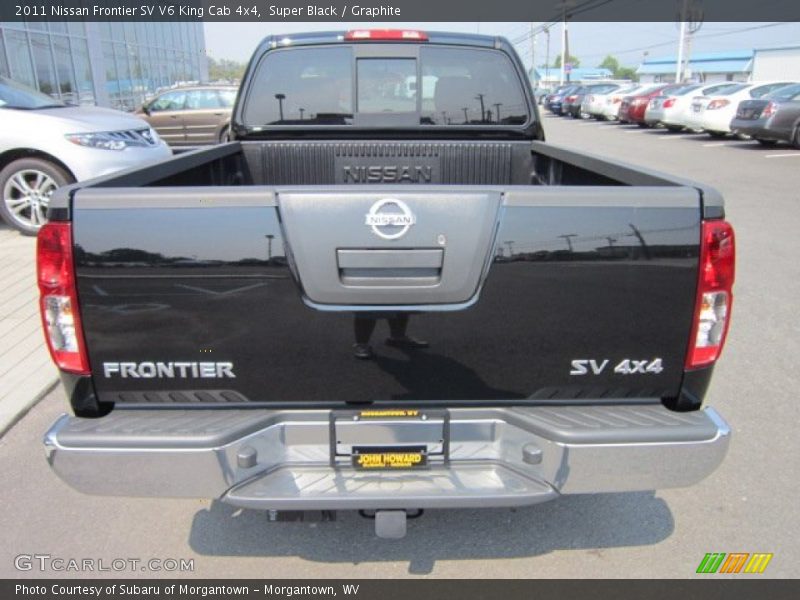 Super Black / Graphite 2011 Nissan Frontier SV V6 King Cab 4x4