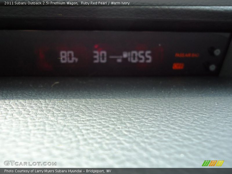 Ruby Red Pearl / Warm Ivory 2011 Subaru Outback 2.5i Premium Wagon