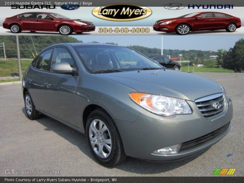 Natural Khaki / Beige 2010 Hyundai Elantra GLS