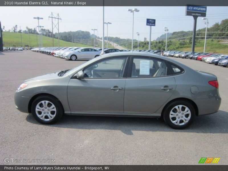 Natural Khaki / Beige 2010 Hyundai Elantra GLS