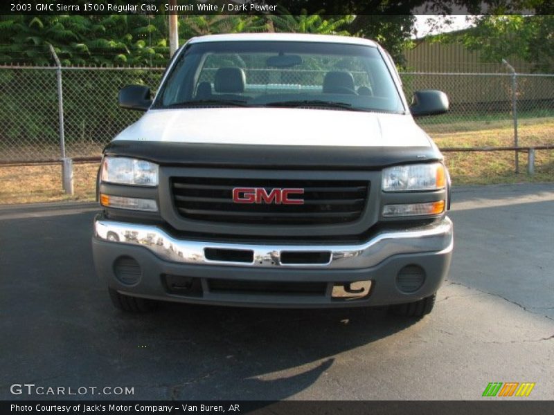 Summit White / Dark Pewter 2003 GMC Sierra 1500 Regular Cab