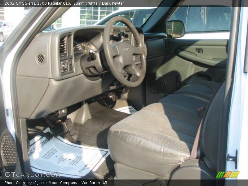 Summit White / Dark Pewter 2003 GMC Sierra 1500 Regular Cab