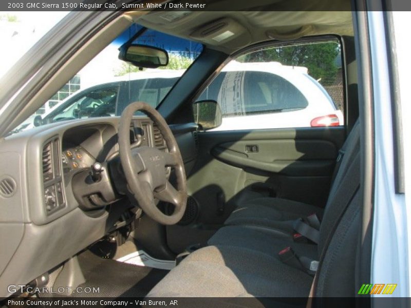 Summit White / Dark Pewter 2003 GMC Sierra 1500 Regular Cab