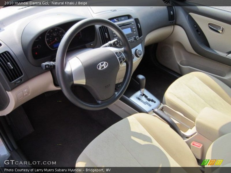 Natural Khaki / Beige 2010 Hyundai Elantra GLS