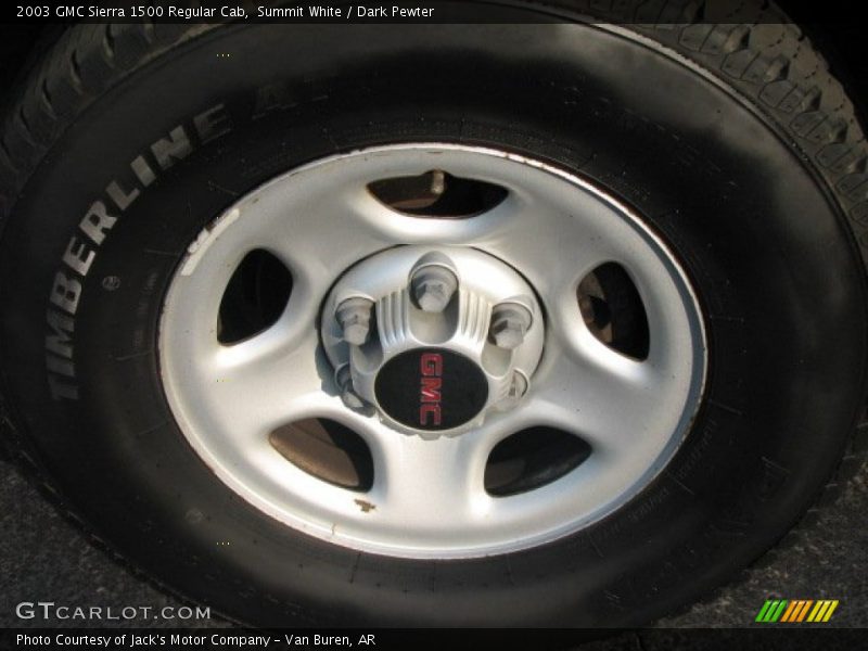 Summit White / Dark Pewter 2003 GMC Sierra 1500 Regular Cab