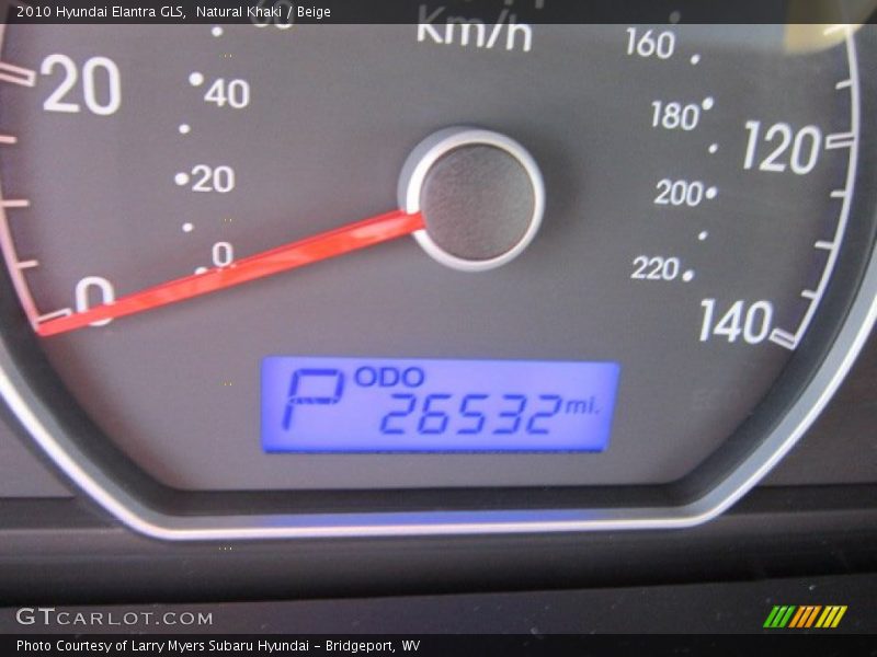 Natural Khaki / Beige 2010 Hyundai Elantra GLS