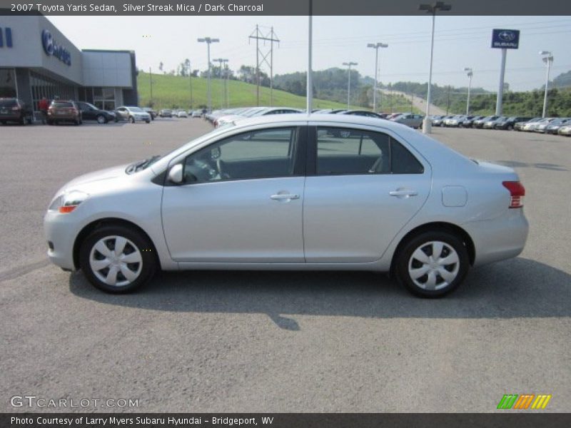 Silver Streak Mica / Dark Charcoal 2007 Toyota Yaris Sedan