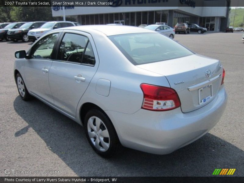 Silver Streak Mica / Dark Charcoal 2007 Toyota Yaris Sedan
