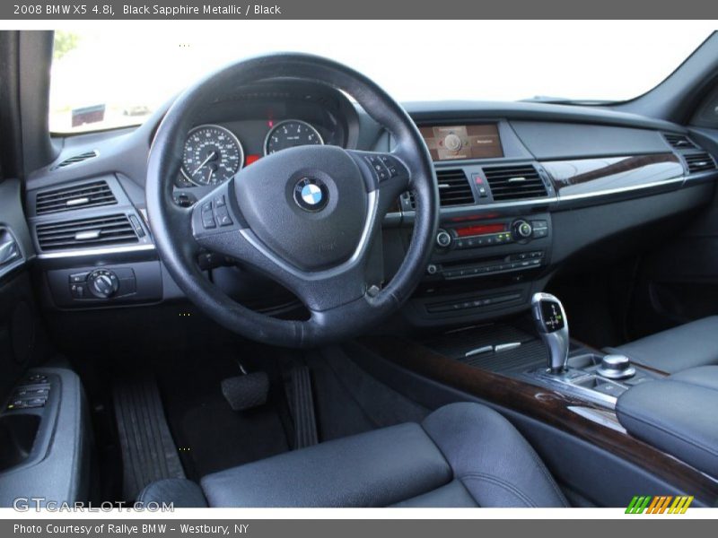 Black Sapphire Metallic / Black 2008 BMW X5 4.8i