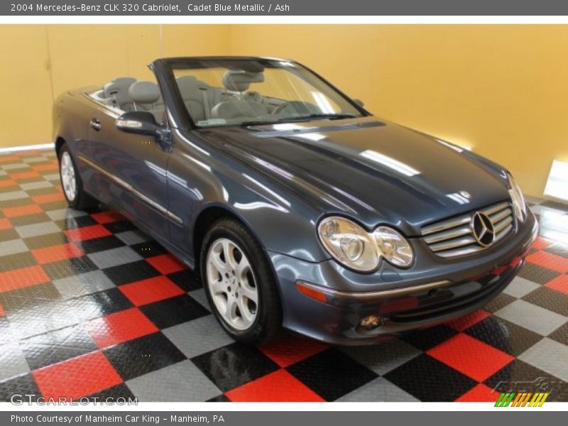Cadet Blue Metallic / Ash 2004 Mercedes-Benz CLK 320 Cabriolet
