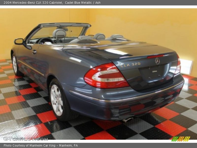 Cadet Blue Metallic / Ash 2004 Mercedes-Benz CLK 320 Cabriolet