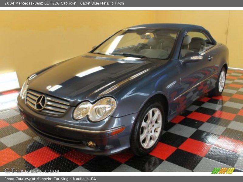 Cadet Blue Metallic / Ash 2004 Mercedes-Benz CLK 320 Cabriolet