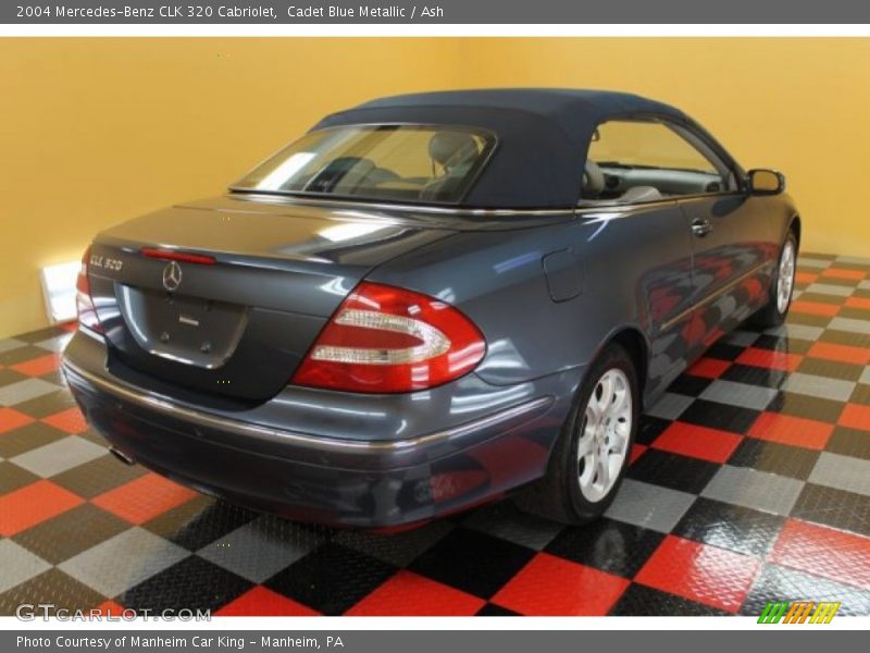 Cadet Blue Metallic / Ash 2004 Mercedes-Benz CLK 320 Cabriolet