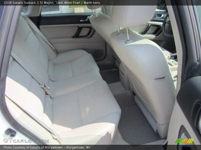 Satin White Pearl / Warm Ivory 2008 Subaru Outback 2.5i Wagon