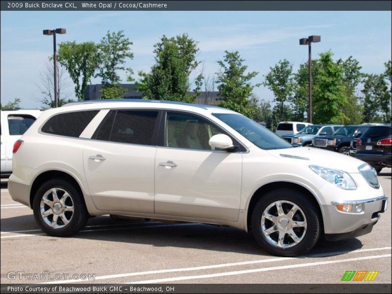 White Opal / Cocoa/Cashmere 2009 Buick Enclave CXL