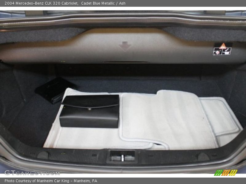 Cadet Blue Metallic / Ash 2004 Mercedes-Benz CLK 320 Cabriolet