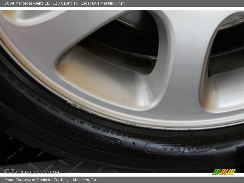Cadet Blue Metallic / Ash 2004 Mercedes-Benz CLK 320 Cabriolet