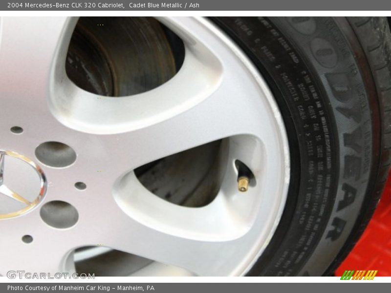 Cadet Blue Metallic / Ash 2004 Mercedes-Benz CLK 320 Cabriolet