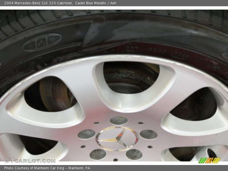 Cadet Blue Metallic / Ash 2004 Mercedes-Benz CLK 320 Cabriolet