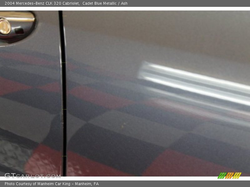Cadet Blue Metallic / Ash 2004 Mercedes-Benz CLK 320 Cabriolet