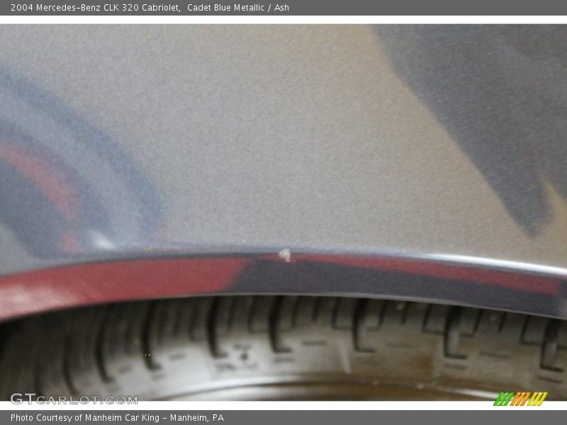 Cadet Blue Metallic / Ash 2004 Mercedes-Benz CLK 320 Cabriolet