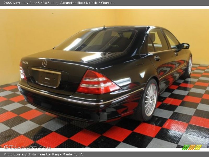 Almandine Black Metallic / Charcoal 2000 Mercedes-Benz S 430 Sedan