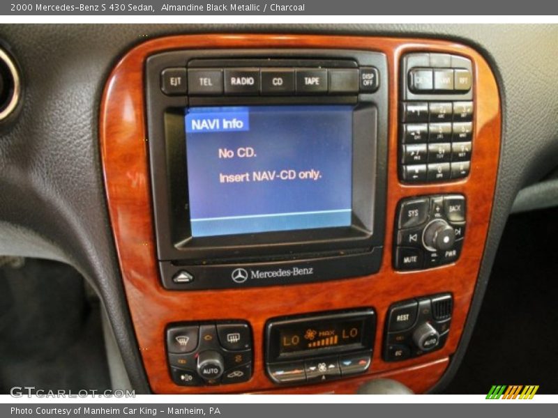Almandine Black Metallic / Charcoal 2000 Mercedes-Benz S 430 Sedan