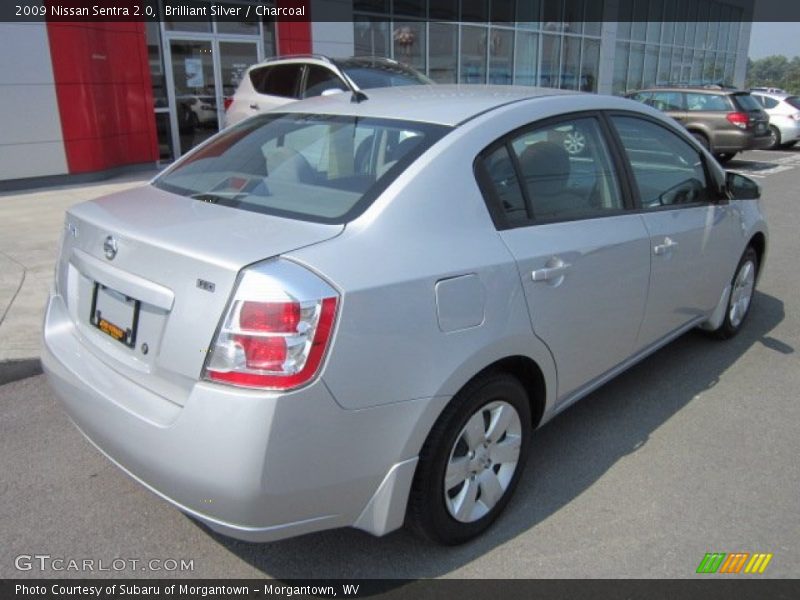 Brilliant Silver / Charcoal 2009 Nissan Sentra 2.0