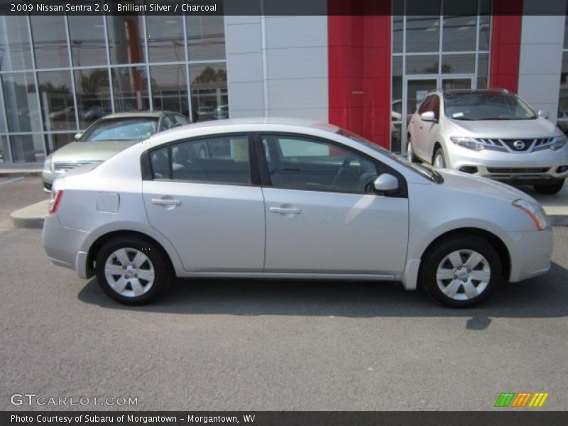 Brilliant Silver / Charcoal 2009 Nissan Sentra 2.0