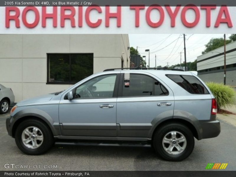 Ice Blue Metallic / Gray 2005 Kia Sorento EX 4WD