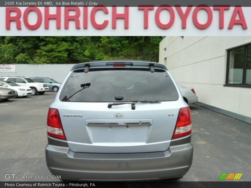 Ice Blue Metallic / Gray 2005 Kia Sorento EX 4WD