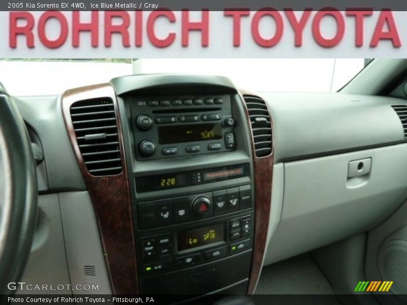 Ice Blue Metallic / Gray 2005 Kia Sorento EX 4WD