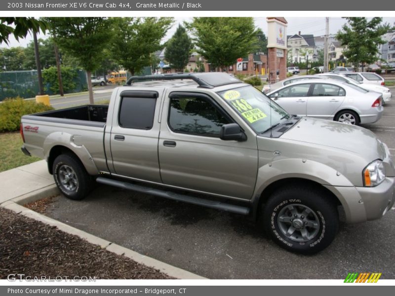 Granite Metallic / Black 2003 Nissan Frontier XE V6 Crew Cab 4x4