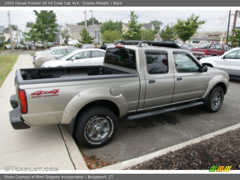 Granite Metallic / Black 2003 Nissan Frontier XE V6 Crew Cab 4x4