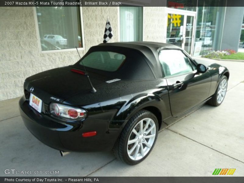 Brilliant Black / Black 2007 Mazda MX-5 Miata Touring Roadster