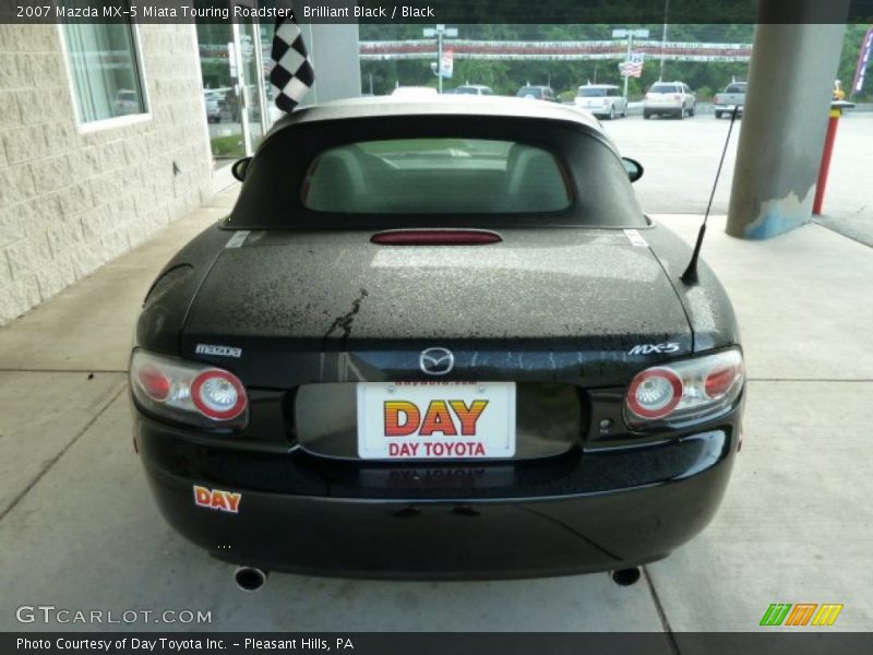 Brilliant Black / Black 2007 Mazda MX-5 Miata Touring Roadster