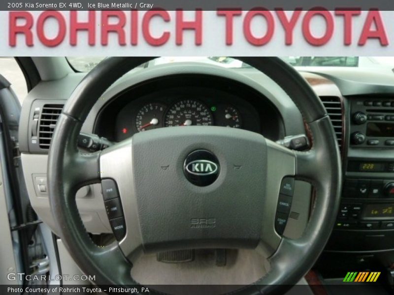 Ice Blue Metallic / Gray 2005 Kia Sorento EX 4WD