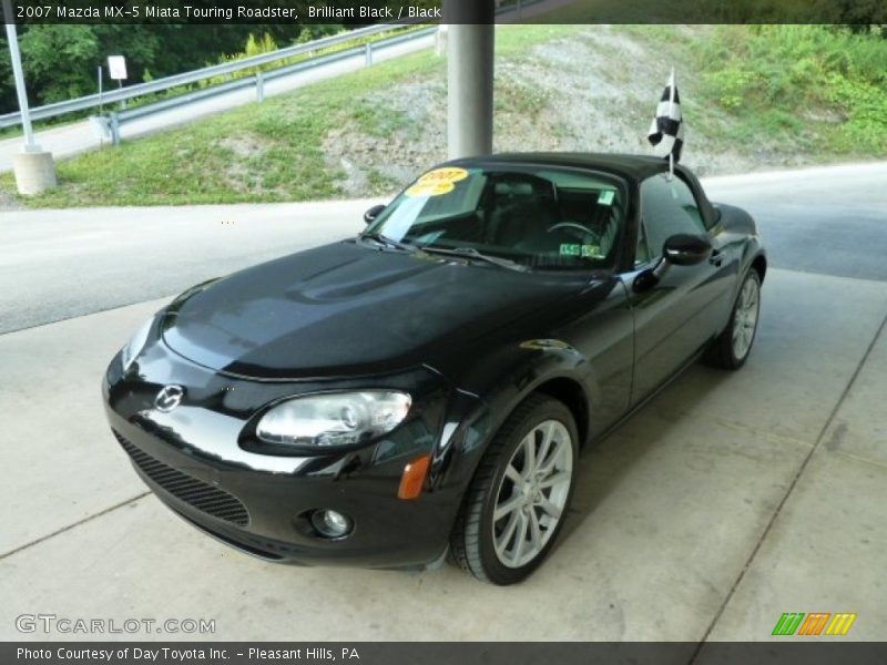 Brilliant Black / Black 2007 Mazda MX-5 Miata Touring Roadster