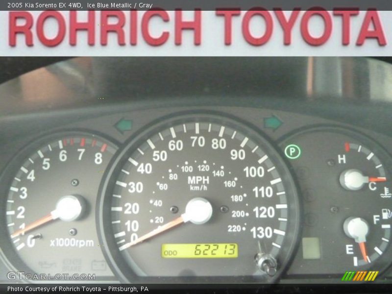 Ice Blue Metallic / Gray 2005 Kia Sorento EX 4WD