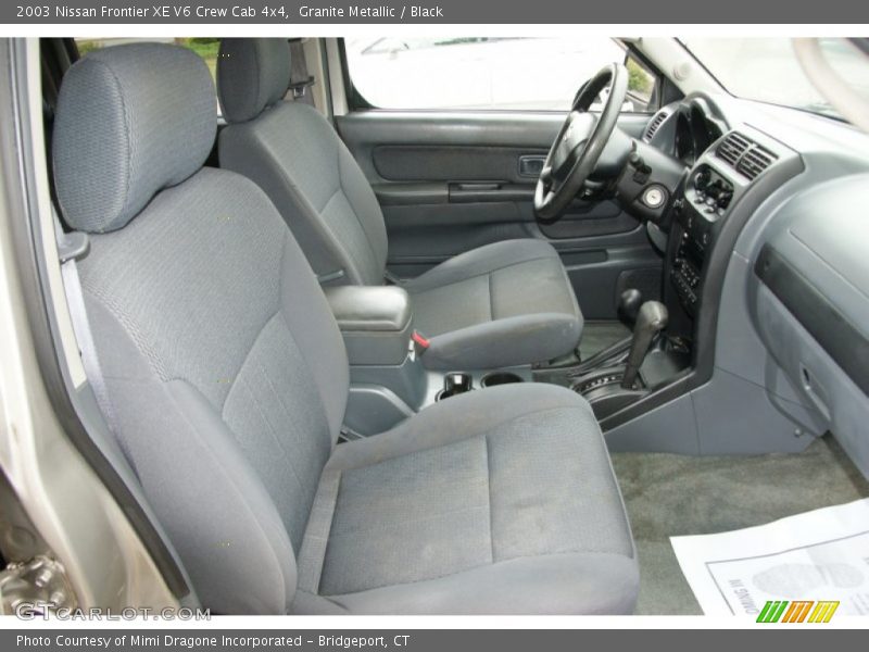  2003 Frontier XE V6 Crew Cab 4x4 Black Interior