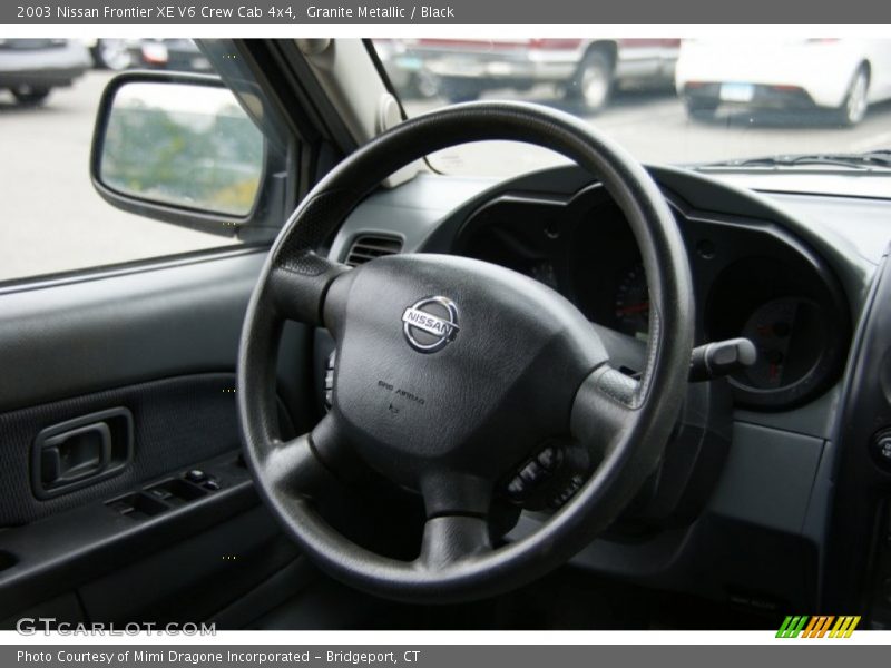 Granite Metallic / Black 2003 Nissan Frontier XE V6 Crew Cab 4x4