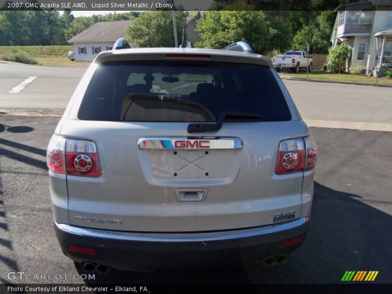 Liquid Silver Metallic / Ebony 2007 GMC Acadia SLE AWD