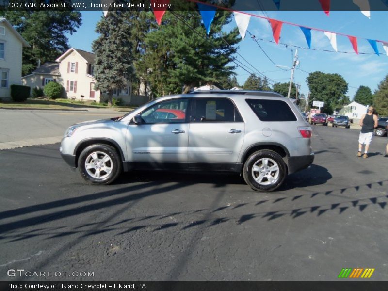 Liquid Silver Metallic / Ebony 2007 GMC Acadia SLE AWD