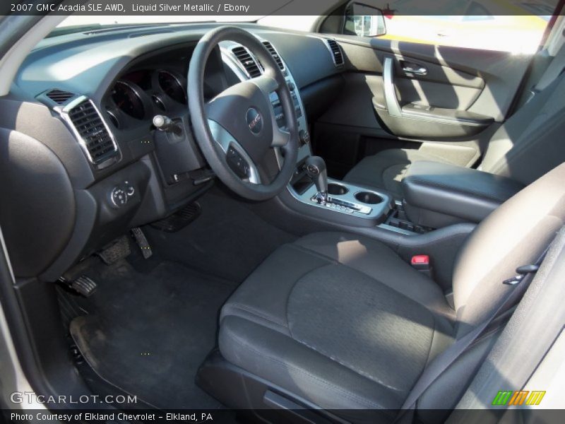 Liquid Silver Metallic / Ebony 2007 GMC Acadia SLE AWD