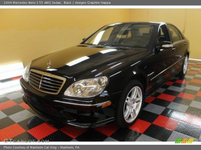 Black / designo Graphite Nappa 2004 Mercedes-Benz S 55 AMG Sedan